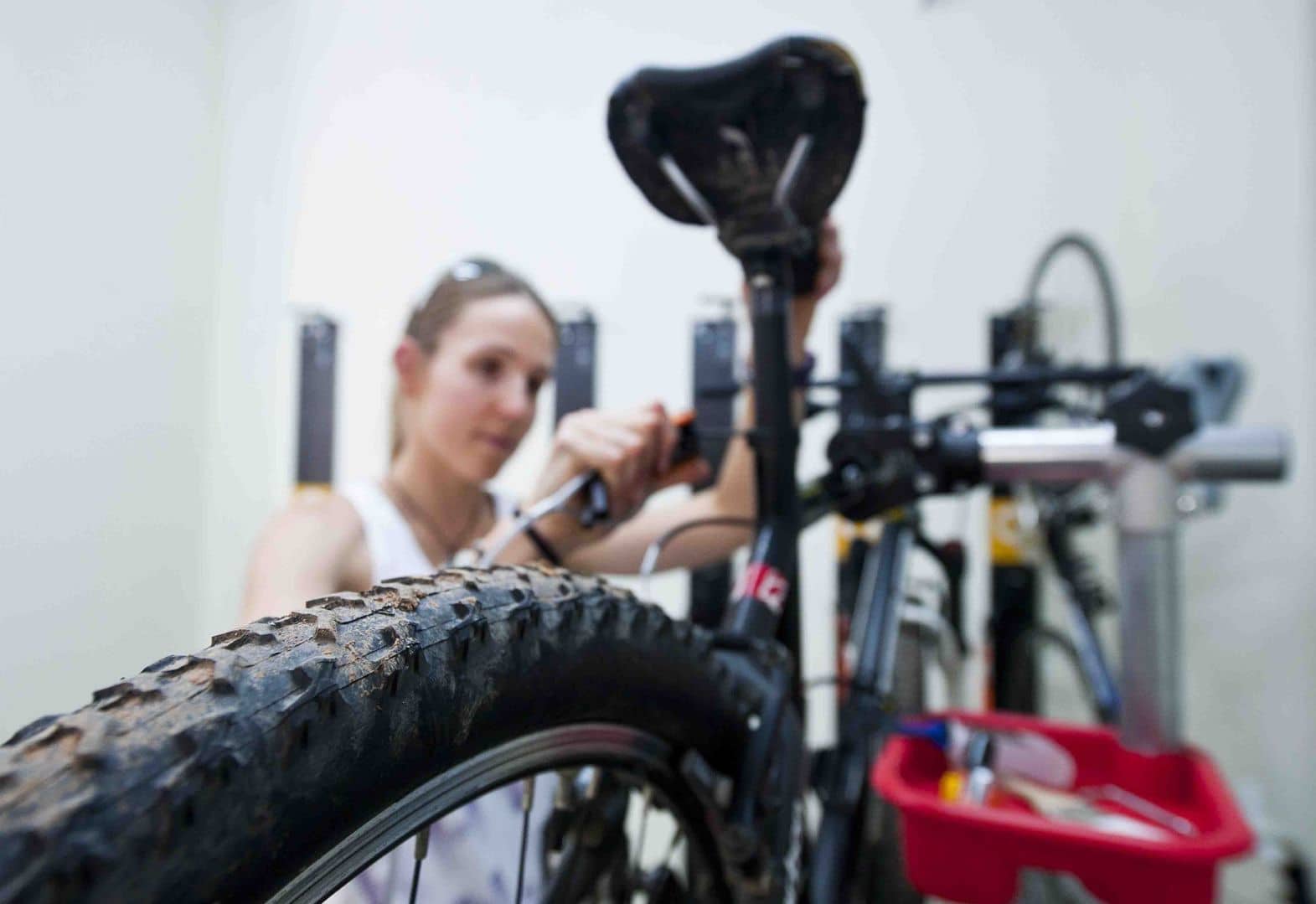 Zona taller en alojamiento Bikefrienldy