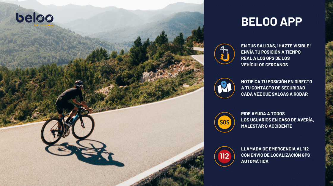 Beloo , app pensada para la seguridad en carretera del ciclista